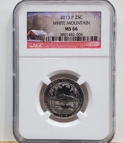 2013-P  25C Washington White Mountain Quarter NGC