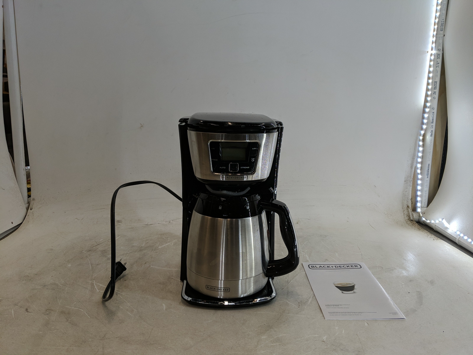 BLACK+DECKER 12Cup Thermal Coffeemaker, Black/Silver, CM2035B