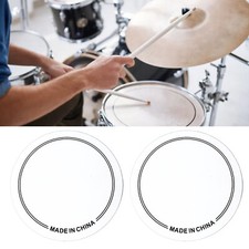 2PCS Drum Head Patch PET Wear Resistant Drumhead Patch Protector for Practice