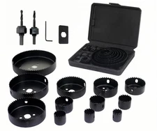 17PC Hole Saw Kit with 3/4"-5" (19-127mm) Metal Circle Cutter, Drill Bits, Ma...