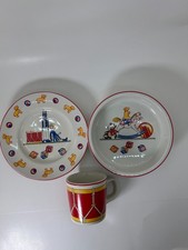 Tiffany Toys By Tiffany Co Porcelain Set Mug, Bowl and Plate
