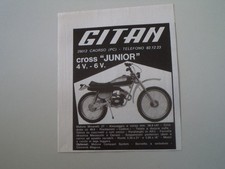 advertising Pubblicità 1976 MOTO GITAN CROSS JUNIOR 50  - FORMATO 13X11 CM