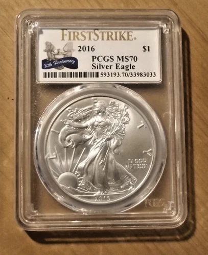 2016 FIRSTSTRIKE PCGS MS70 - Silver Eagle