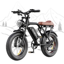 2025 ADULT ELECTRIC BIKE 1500W 33MPH 20'' FAT TIRE OFF-ROAD MOUNTAIN E-BIKE NEW