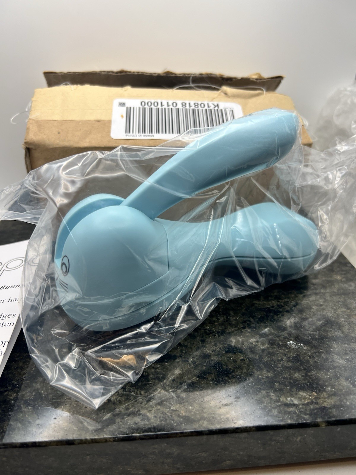 VTG Rare Kuhn Rikon Prepology Bunny Safety Lid Lifter Can Opener Rare Blue NIB.