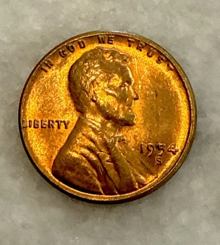 1954 S Lincoln Cent Uncirculated