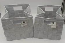 2 - Woven Felt Collapsible Storage Bin
