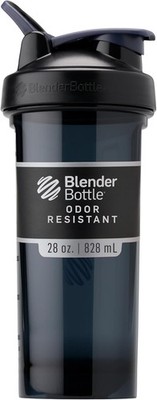BlenderBottle Pro Series Shaker Bottle 28oz Protein Mixer Cup - Black