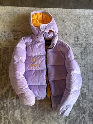 Drew House Lavender Plush Puffer Jacket, L