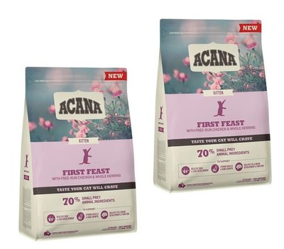 ACANA First Feast Cat für Kätzchen Trockenfutter mit Huhn 2x1,8 kg