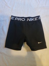 Nike Pro Black Girl's Youth Child XL 4 Inch Inseam Spandex Volleyball Cheer Gym