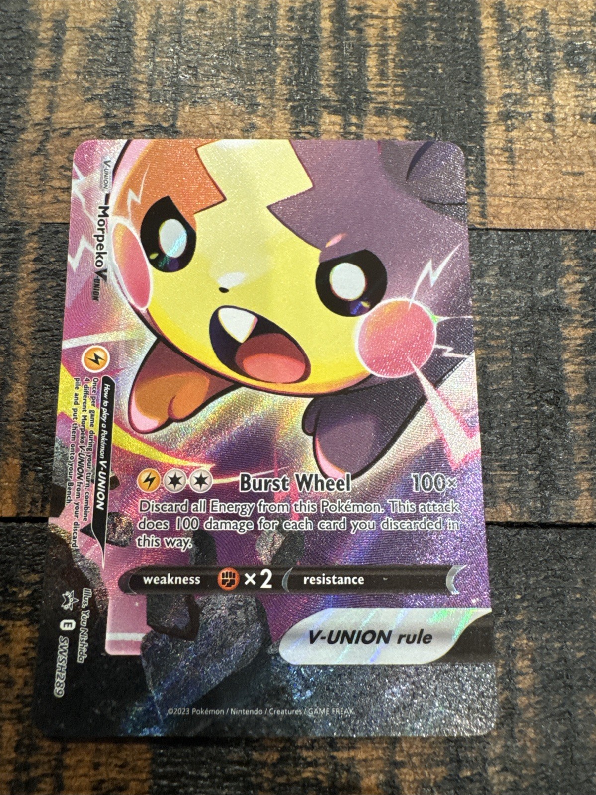 Morpeko V Union - SWSH289 Black Star Promo Pokemon - NM/MINT