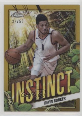 2024-25 Topps Chrome Instinct Gold Refractor 32/50 Devin Booker #INS-25 7y2