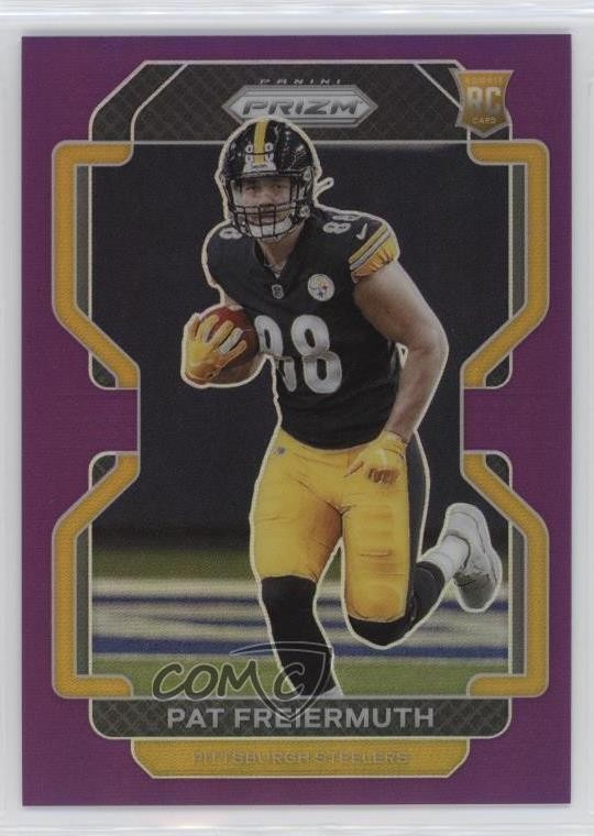 2021 Panini Prizm Rookie Purple Prizm 94/125 Pat Freiermuth #362 Rookie RC 14cm