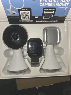 SereneLife SLBCAM550 Baby Monitor Wearable Video Smart Watch Wireless Camera