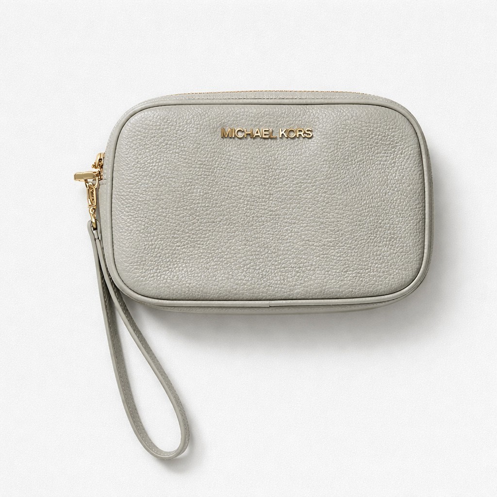Michael Kors Double Zip Crossbody Dusty Sage Shoulder Bag Purse Small Camera