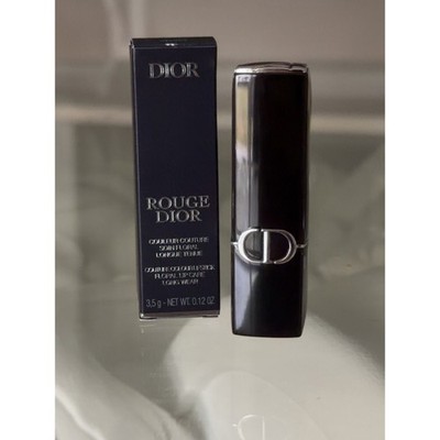 Dior Black Rouge Dior Lipstick with Silver CD Accent