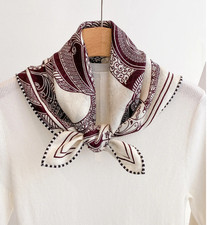 70 Cashmere 30 Silk horse Print Scarf Shawl 65X65cm Double Face Print Wrap 