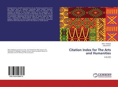 Citation Index for The Arts and Humanities A & HCI Mina Hedayat (u. a.) Buch