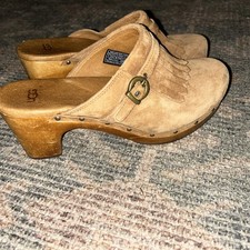 Ugg S/N 1953 Clog Women's Platform Suede Slip-On Sz 7