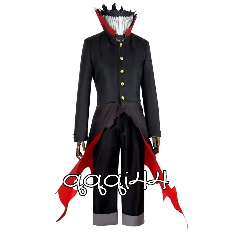 Dandadan Okarun Cosplay Traje Disfraz Negro Poliéster Uniforme Halloween Utilería Regalo Foto 2 de 4