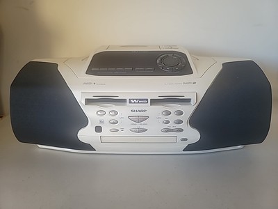 SHARP MD Studio - MD-F200 - Dual MD/CD/Tape System - TESTED - As-Is