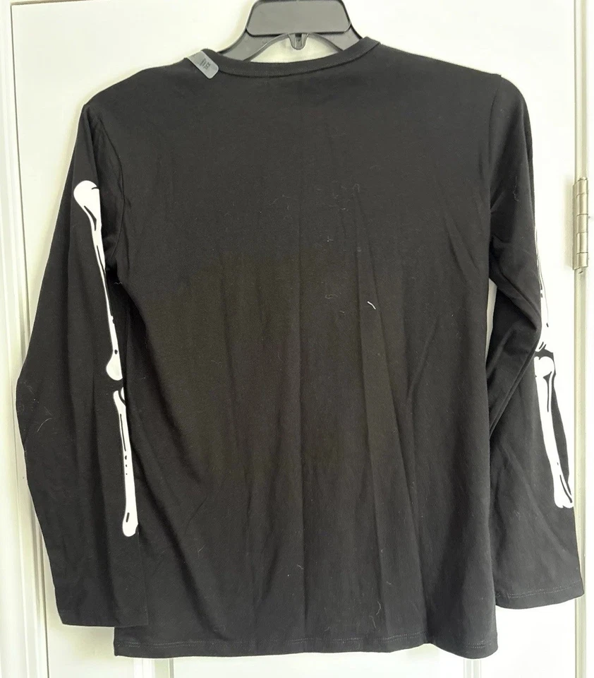 Camisa de manga larga para niños Halloween lugar que brilla en la oscuridad XXL 18 NUEVA CON ETIQUETAS Foto 4 de 4
