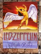 Led Zeppelin Flag/Banner 3.5x2FT Bright Graphics Swan Song- NEW