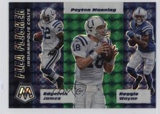 2020 Mosaic Flea Flicker Green Prizm Edgerrin James Peyton Manning #FF9 HOF ux1