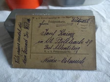 Saastal 1917 Postcard