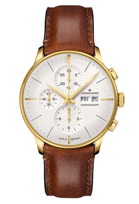 Junghans Meister Chronoscope Date English 40.7mm Silver Dial Watch 27/7620.03