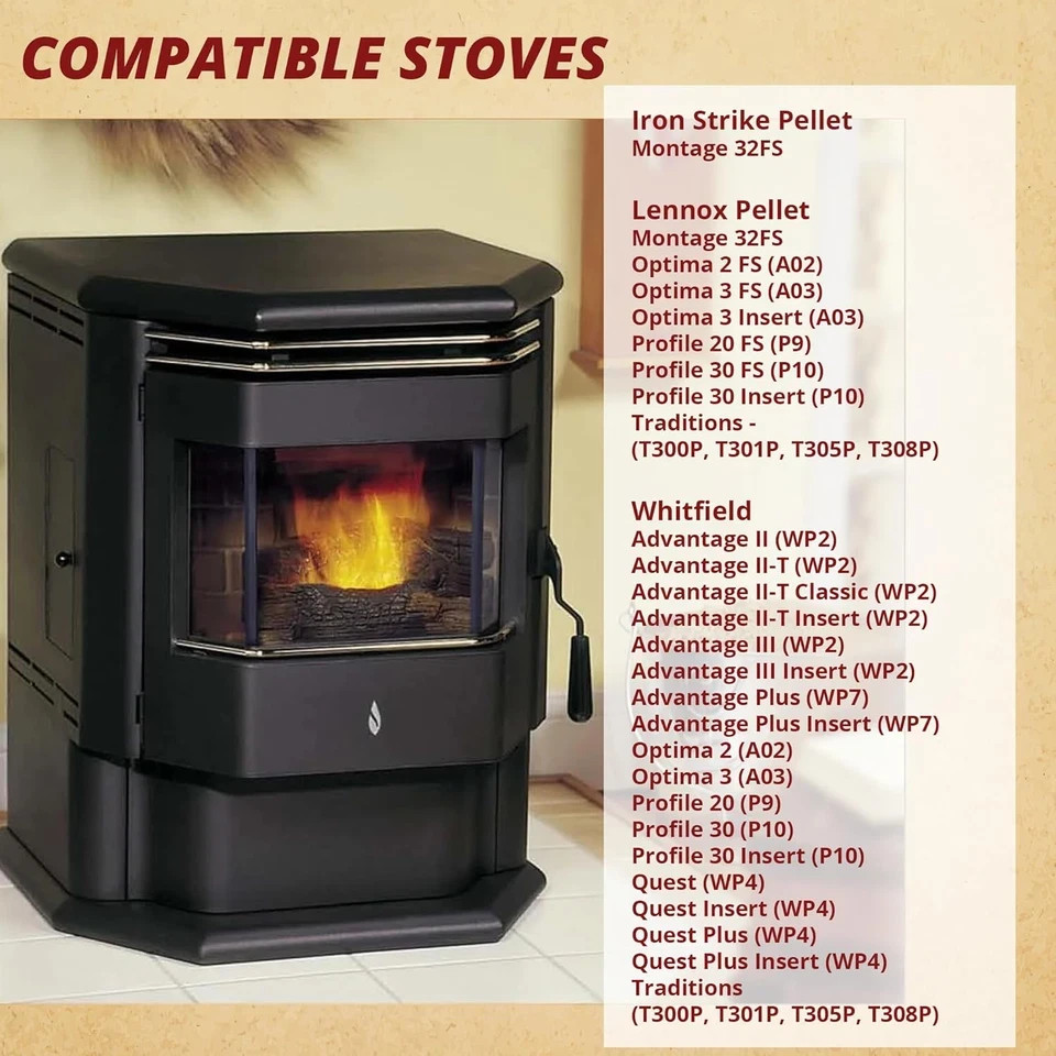 Whitfield & Lennox Pellet Stove Igniter with Fuse Upgraded N