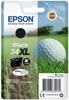 Epson Golfball Einzelpack Schwarz 34XL Durabrite Ultra Tinte