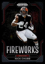 2022 Panini Prizm - Fireworks Nick Chubb #F-12