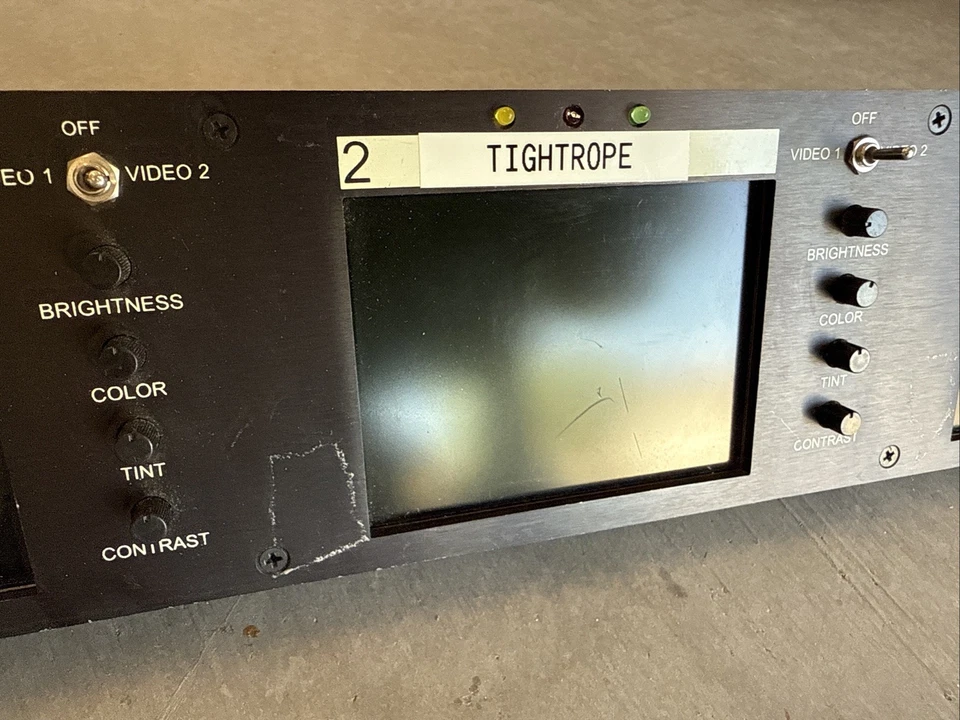 Marshall V-R563P SDI Rack Mount Triple Monitor Screen - No Power Supply- Parts - Image 3 of 4