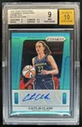 2025 WNBA Prizm Caitlin Clark Throwback Signatures Teal Auto #/35 BGS 9/10