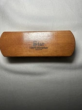 Star Brand 100% Horsehair Shoe Shine Buffing Brush 6.75 Inches Long