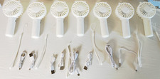 7x Rechargeable Mini Handheld Fan, USB Charger, 3 Speed Settings, 4-hour Runtime