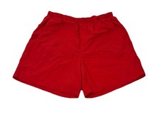 Columbia PFG Swim Shorts Red Drawstring Pockets Lined Men's Size L