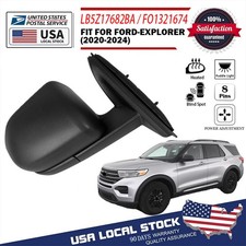 Right Mirror For 2020-2024 Ford Explorer Power Heated Blind Spot Puddle W/ Light