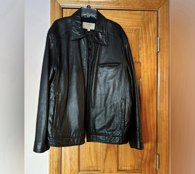 Vintage Guess 1981 Black Leather Jacket Size XLMen's Biker Rock