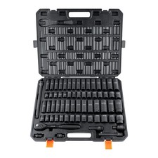 Vevor Impact Sockets Set 65pcs 6-point 12in Drive Bit Ratchet Tool Kit Case