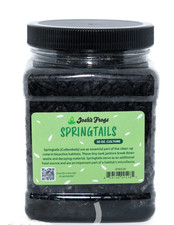 Temperate Springtail Culture 32oz Live Bioactive Terrarium Cleanup Crew