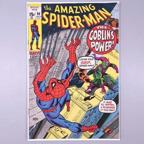 Amazing Spider-Man 98 NM High Grade! Green Goblin Drug Marvel Comics 1971 Silver