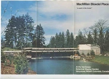 MacMillan Bloedel Place Brochure Van Dusen Botanical Display GArden Vancouver BC