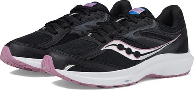 Saucony Cohesion 17 Womens Size 9 Black/Orchid Running Shoes Sneaker NEW
