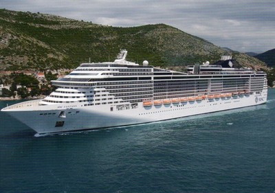 MSC Cruises MSC FANTASIA große Karte