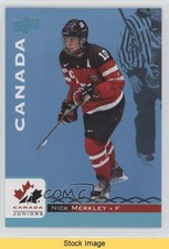 2017 Upper Deck Team Canada Juniors Blue Spectrum Nick Merkley #85 READ 0w6