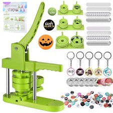 All-in-One Button Maker Kit  3 Sizes 1  , 1.25  , 2.25    Keychains
