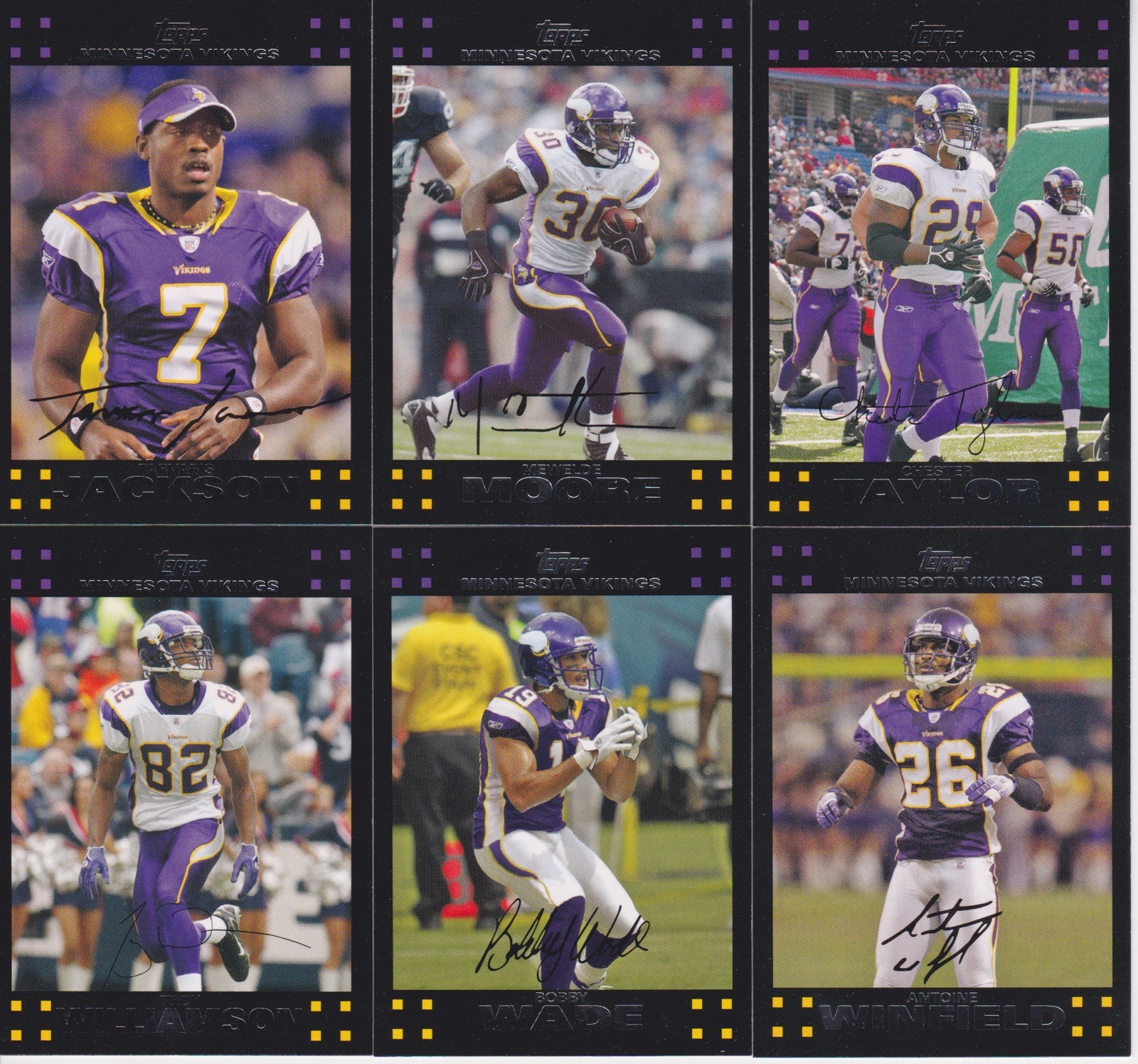 2007 Topps Football Complete Team Set Minnesota Vikings(12)Adrian Peterson RC